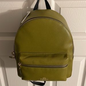 Coach Citron medium Charlie backpack NWT